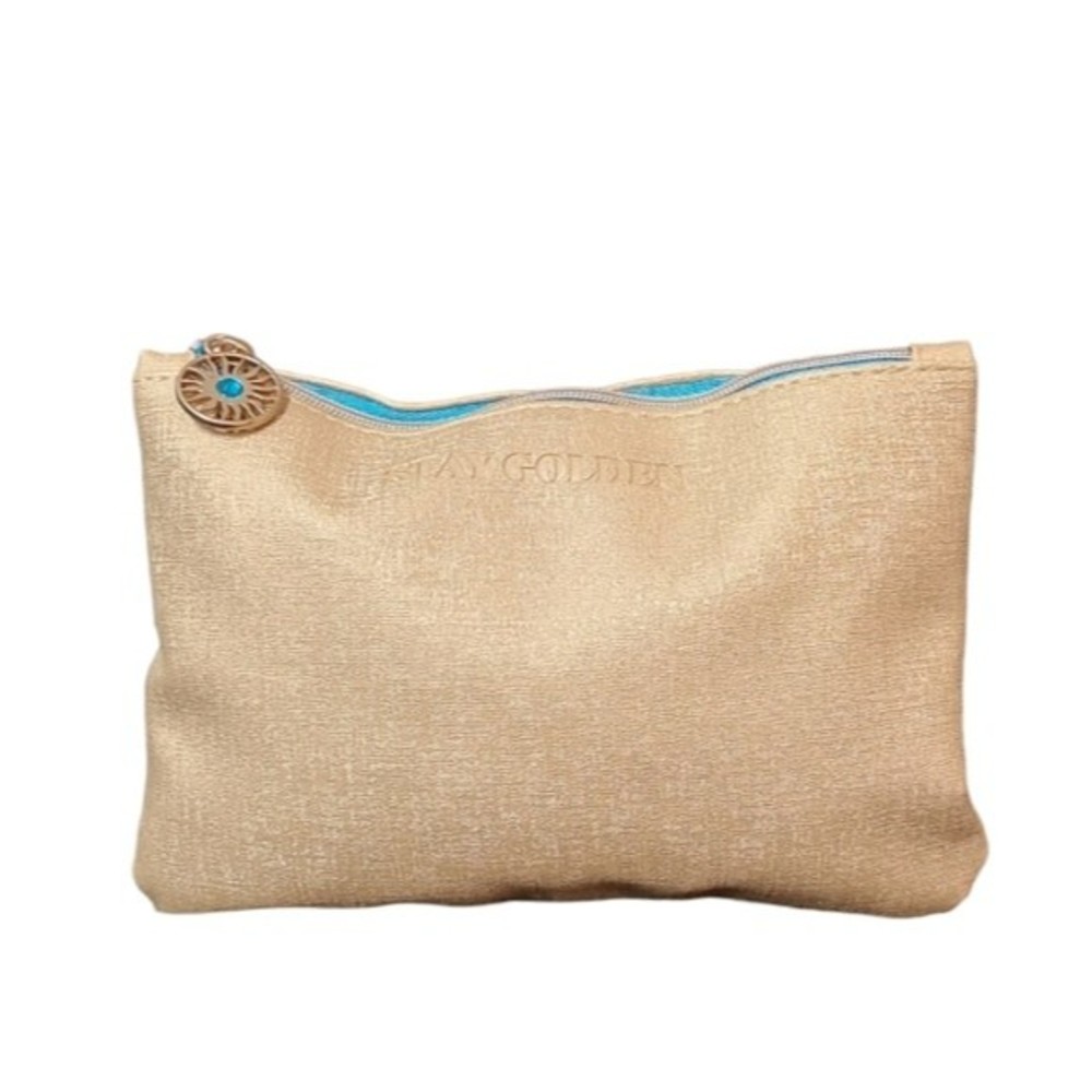 IPSY Stay Golden makeup bag NWOT